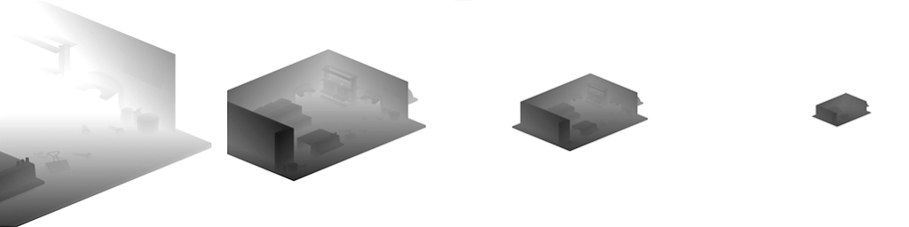 Рис. 7. Результат работы гибридного алгоритма Cascaded Shadow Maps.