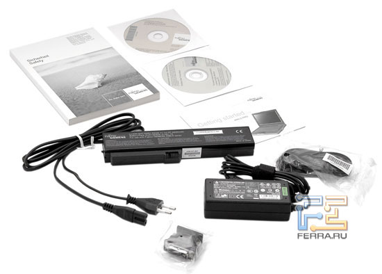 Fujitsu-Siemens AMILO Pro V3205: комплектация