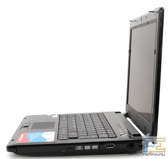 RoverBook Navigator V211: внешний вид в открытом состоянии