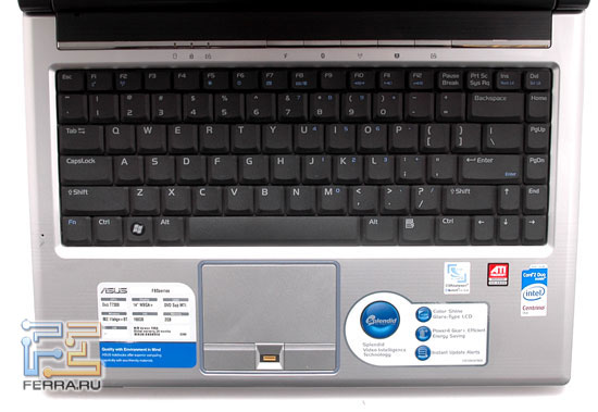 ASUS F8S: клавиатура