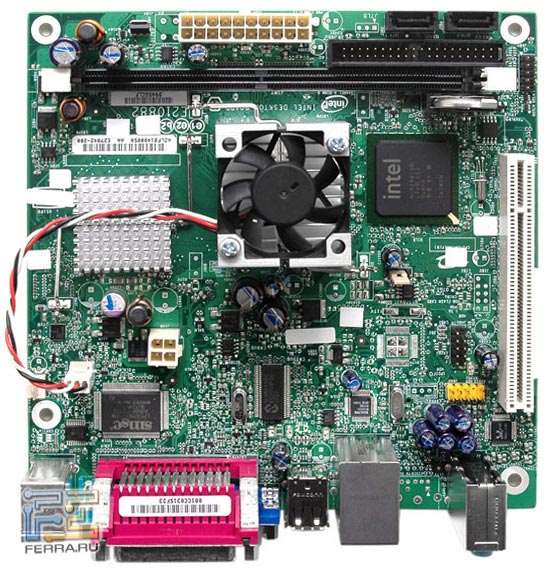 Intel DG945GCLF: вид сверху