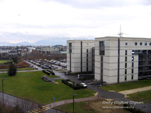 Вид из окна гостиницы CERN