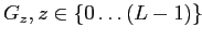 $ G_z, z\in \{0\ldots(L-1)\}$