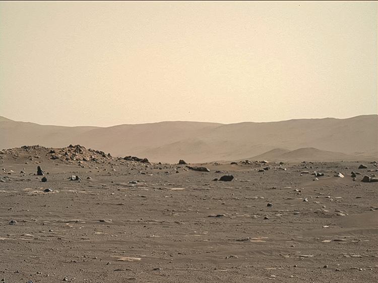 Один из множества кадров, сделанный камерами Mastcam-Z и полученный 24 февраля (NASA)