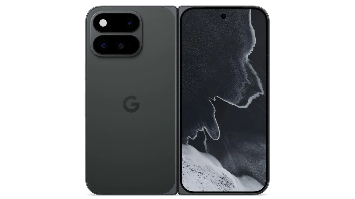 Складной смартфон Google Pixel 11 Pro Fold в цвете Obsidian