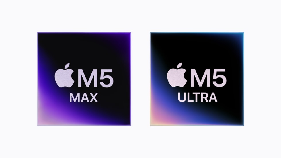 Чипы Apple M5 Max и M5 Ultra