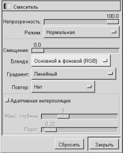 параметры градиента