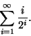 \begin{displaymath}
\sum_{i=1}^{\infty}\frac{i}{2^i}.
\end{displaymath}